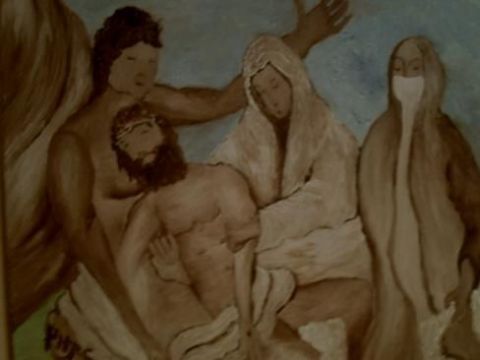 la vierge et le christ